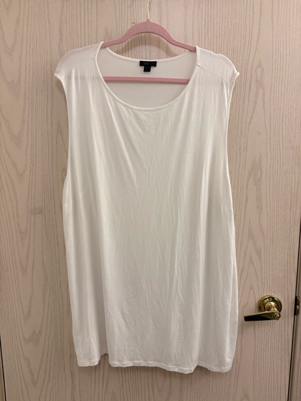 J. Jill White Sleeveless Scoop Neck Women's Top 3X